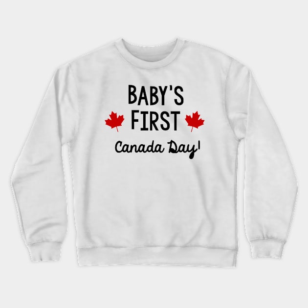 baby's first canada day! Crewneck Sweatshirt by Dieowl